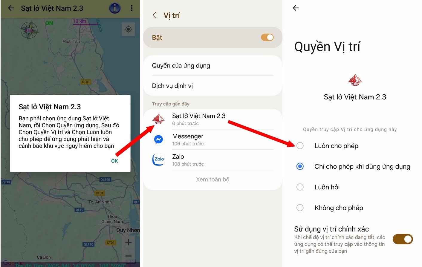 Ứng dụng cảnh báo những điểm nguy cơ sạt lở, lũ quét theo thời gian thực - 3