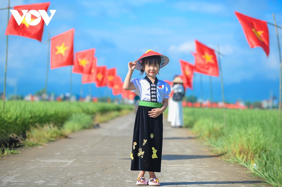 Điện Biên: Rực rỡ “con đường cờ Tổ quốc” giữa cánh đồng Mường Thanh chào mừng Quốc khánh 2/9 - Ảnh 8.