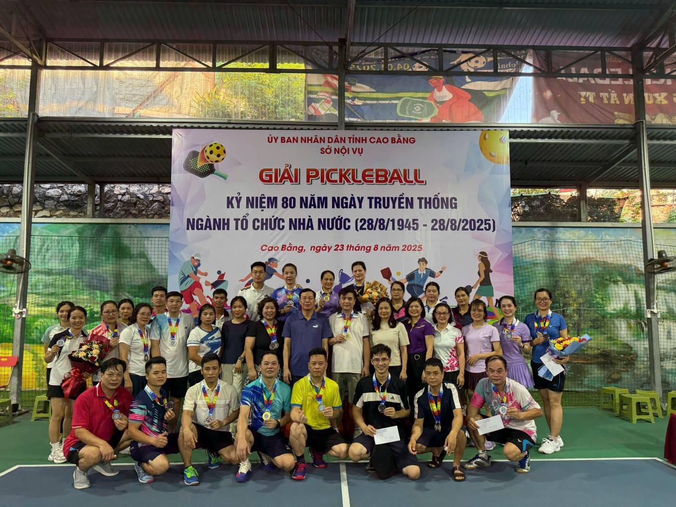 DEPARTMENT OF HOME AFFAIRS ORGANIZES PICKLEBALL TOURNAMENT TO CELEBRATE THE 80TH ANNIVERSARY OF THE STATE ORGANIZATION INDUSTRY'S TRADITION (August 28, 1945 - August 28, 2025)