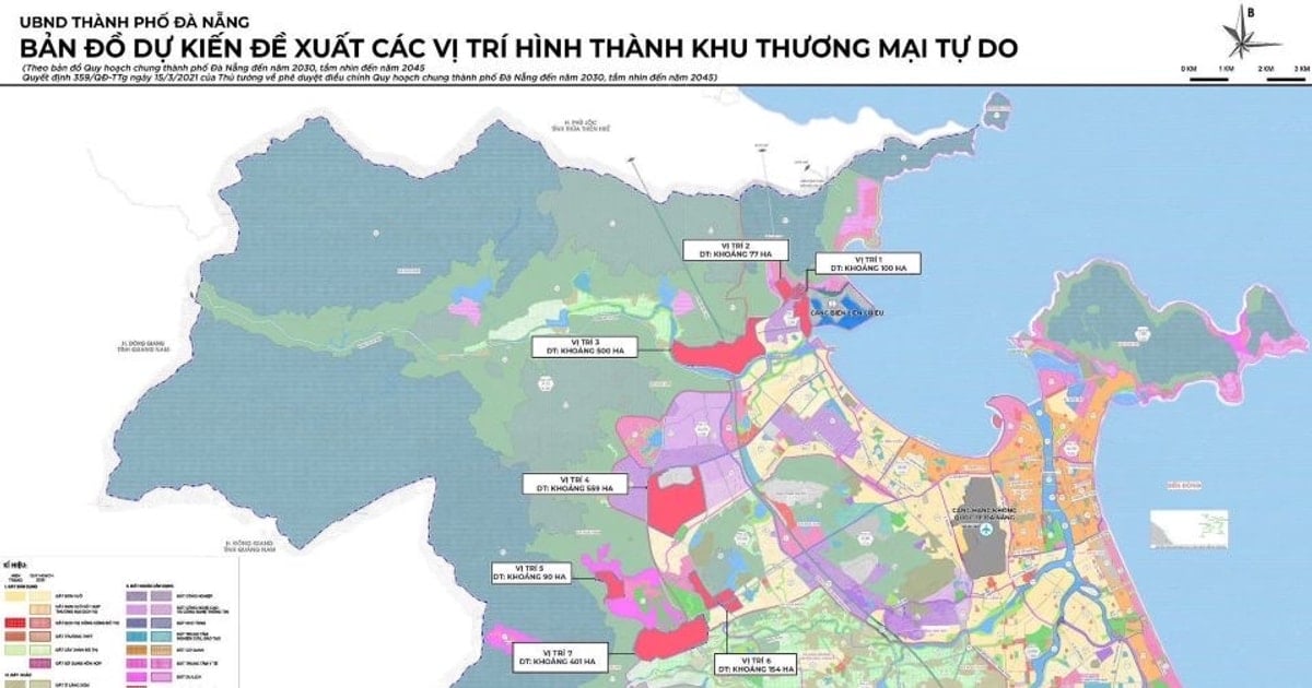 Điều chỉnh các vị trí thành lập Khu thương mại tự do Đà Nẵng