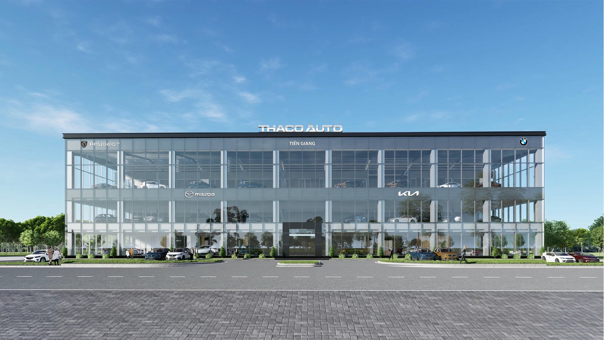 Sala de exposición de THACO AUTO TIEN GIANG