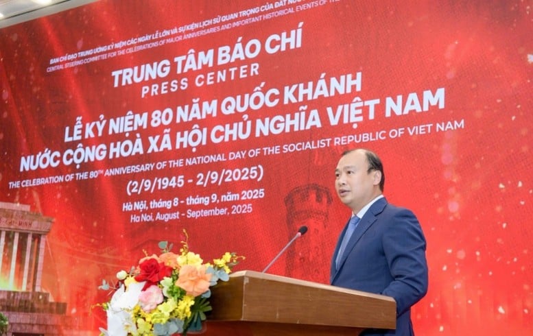 Permanent Deputy Minister of Culture, Sports and Tourism Le Hai Binh speaks - Photo: VGP/NN