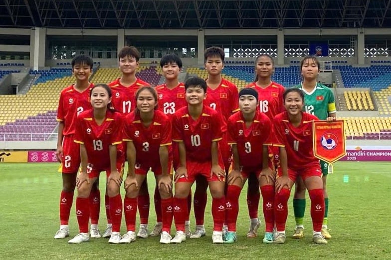 U.16 nữ Việt Nam thua Thái Lan, quyết thắng trận tranh HCĐ- Ảnh 1.