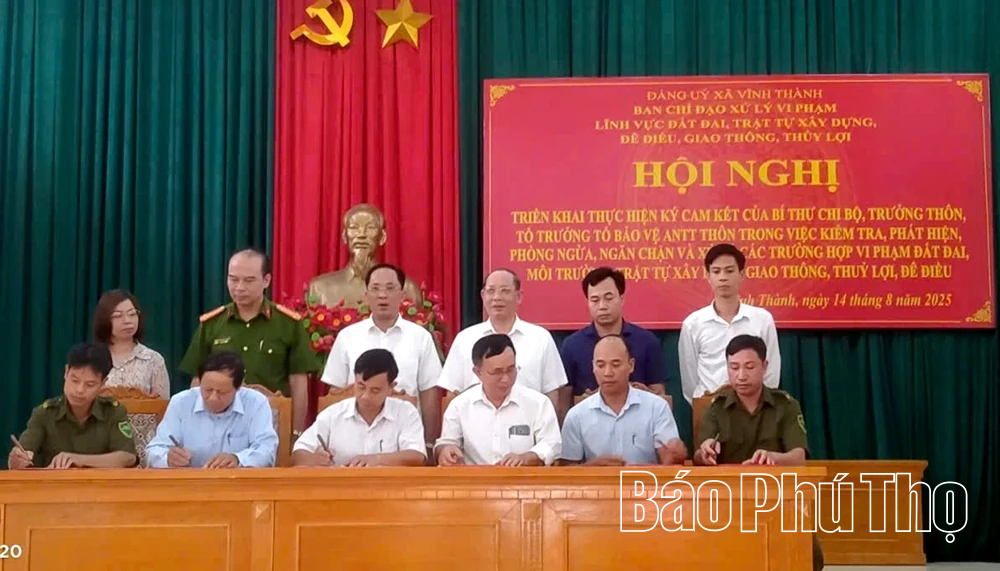 Die Gemeinde Vinh Thanh stärkt ihr Landmanagement und den Umgang mit Verstößen