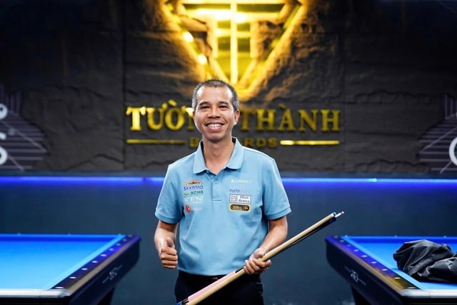 Billiards: Trần Quyết Chiến thắng liên tục, giành vé vào vòng knock-out- Ảnh 1.