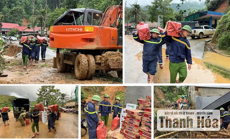 Les forces de police ont traversé montagnes et forêts pour fournir de la nourriture et des provisions à 520 ménages isolés.