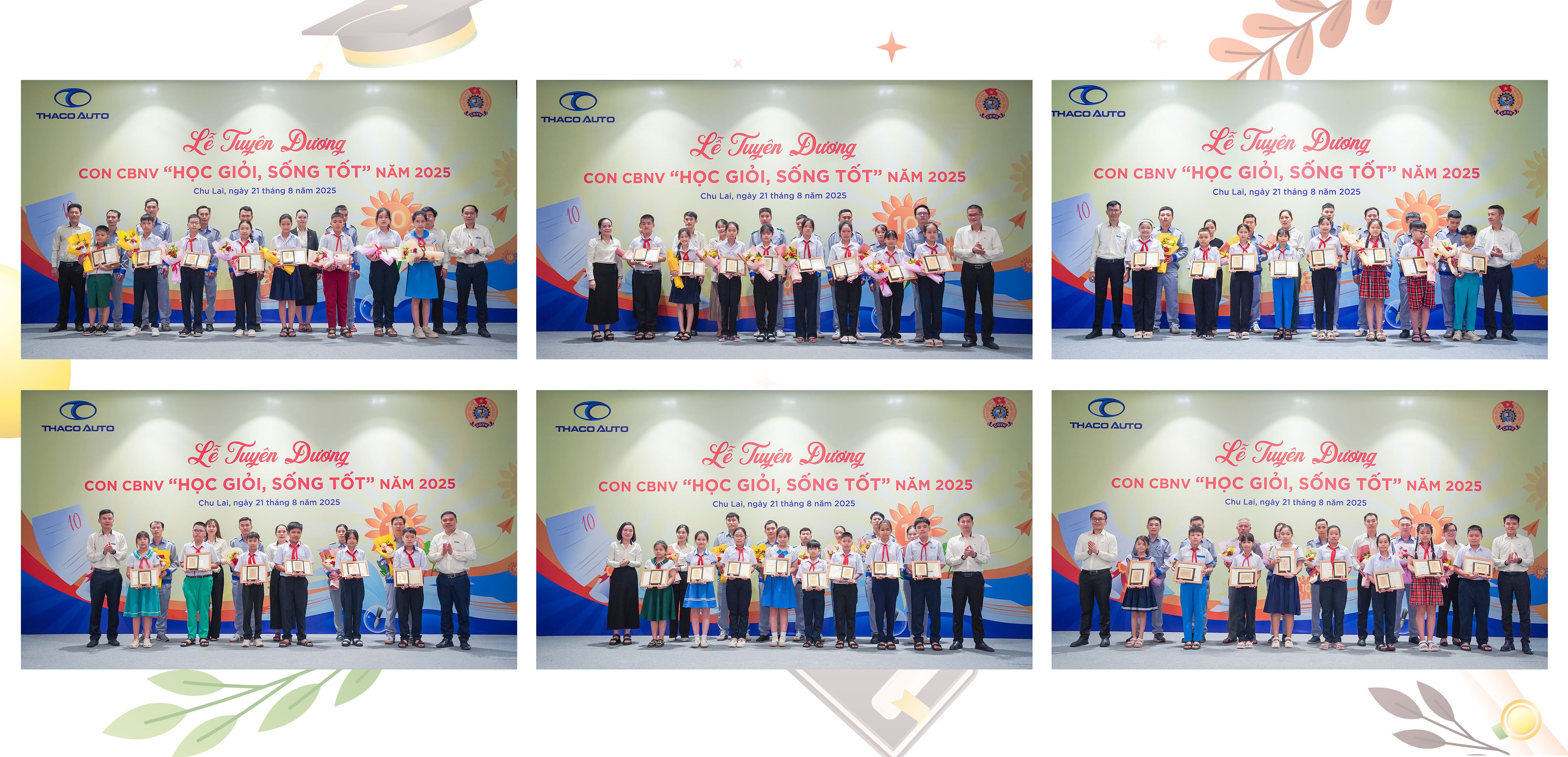 5. ក្រុមប្រឹក្សាភិបាលផលិតកម្ម THACO AUTO ផ្តល់រង្វាន់ដល់កុមារ