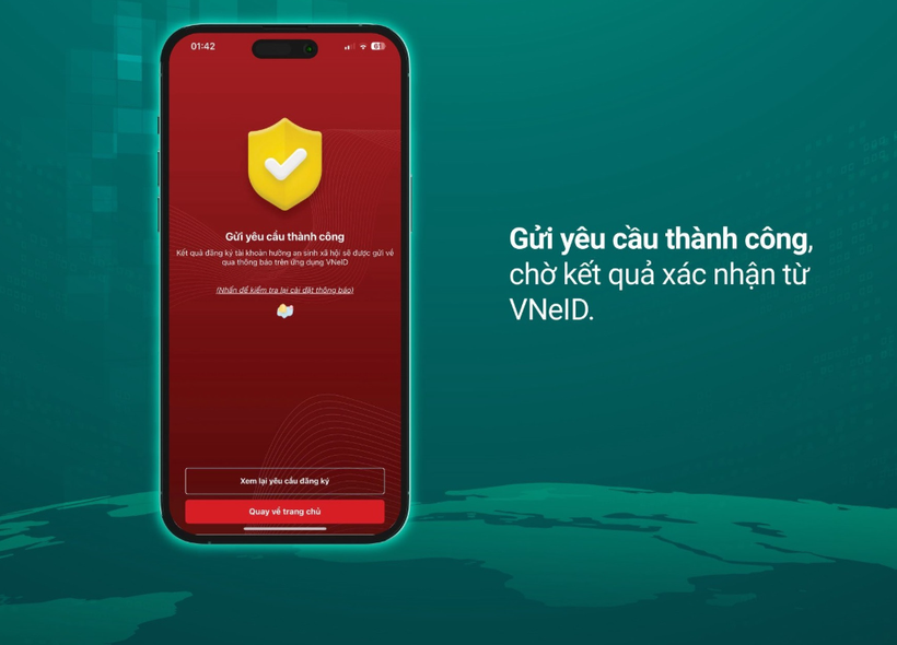 سلسلة من دليل البنوك لربط حسابات الضمان الاجتماعي على VNeID