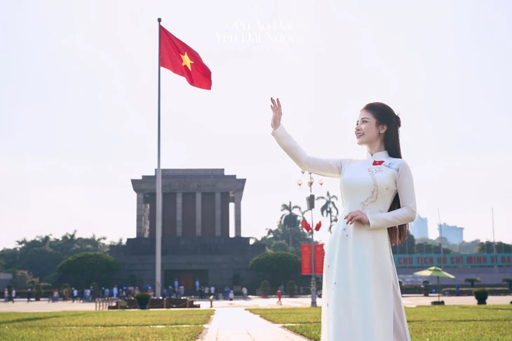 Top 3 Hoa hậu Việt Nam 2024 kể chuyện văn hóa, lịch sử qua áo dài Dũng Nguyễn - Ảnh 6.