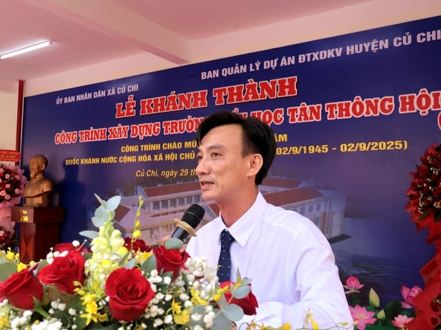 Khánh thành Trường tiểu học Tân Thông Hội hơn 110 tỉ đồng tại Củ Chi- Ảnh 1.