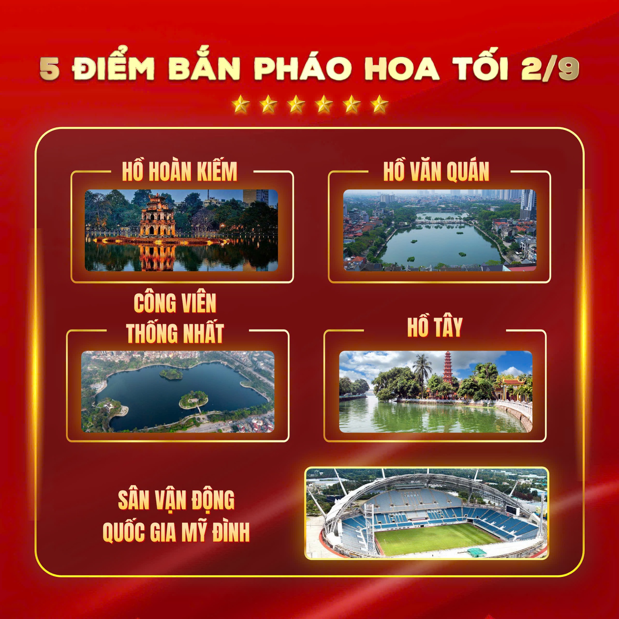 Lịch trình chi tiết LỄ DIỄU BINH, DIỄU HÀNH; danh sách các điểm BẮN PHÁO HOA Kỷ niệm 80 NĂM QUỐC KHÁNH 2/9/2025- Ảnh 12.
