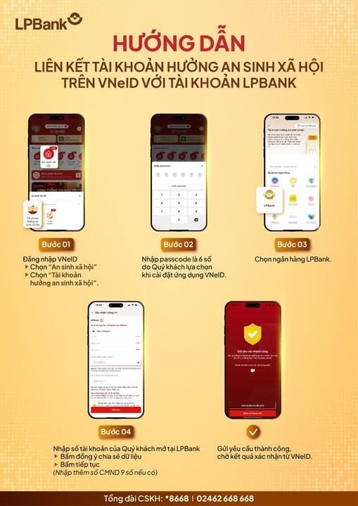 Many banks guide to link social security accounts on VNeID