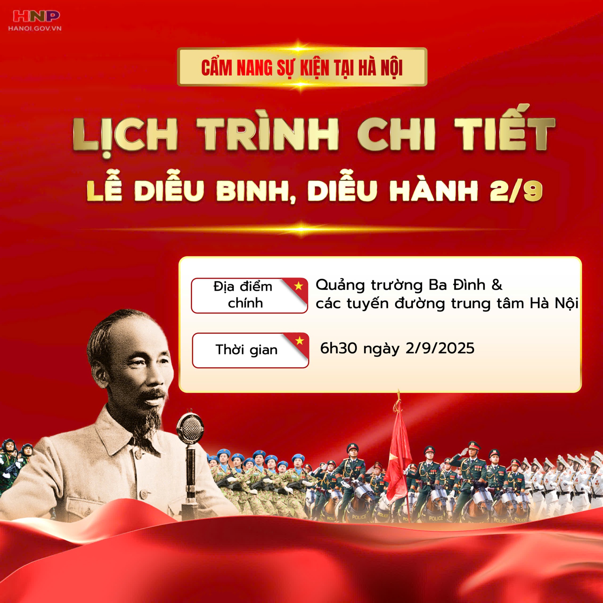 Lịch trình chi tiết LỄ DIỄU BINH, DIỄU HÀNH; danh sách các điểm BẮN PHÁO HOA Kỷ niệm 80 NĂM QUỐC KHÁNH 2/9/2025- Ảnh 7.