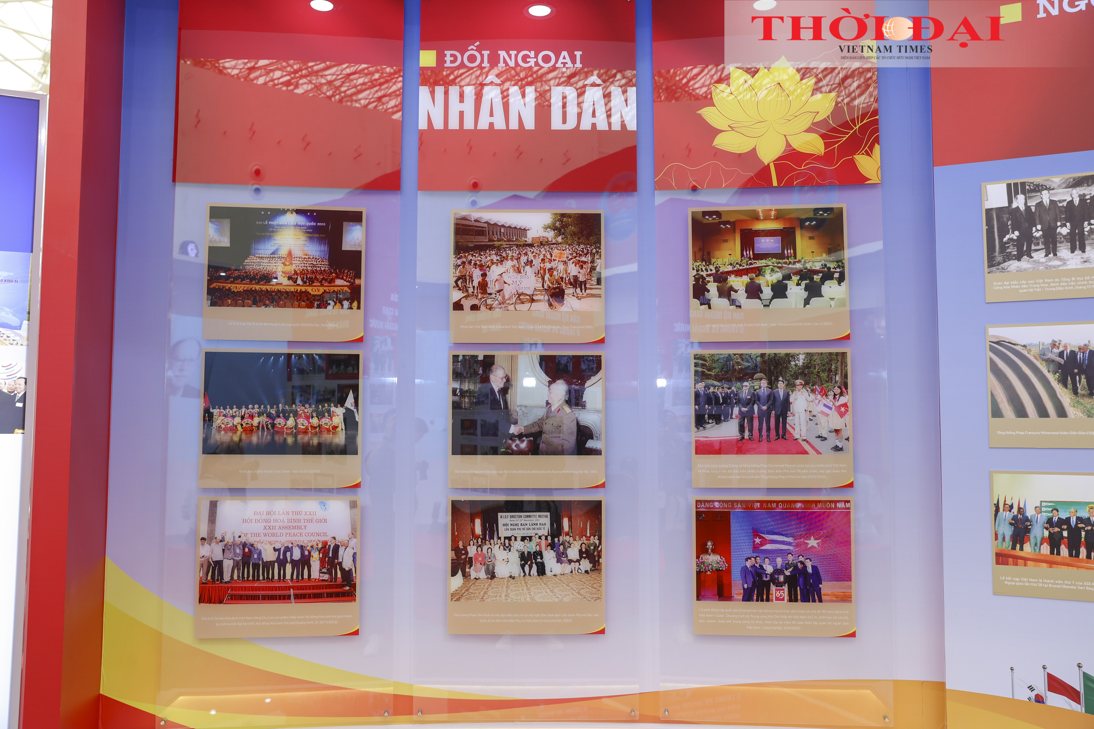 Một số hình ảnh tư liệu về hoạt động đối ngoại nhân dân. (Ảnh: Đinh Hòa)