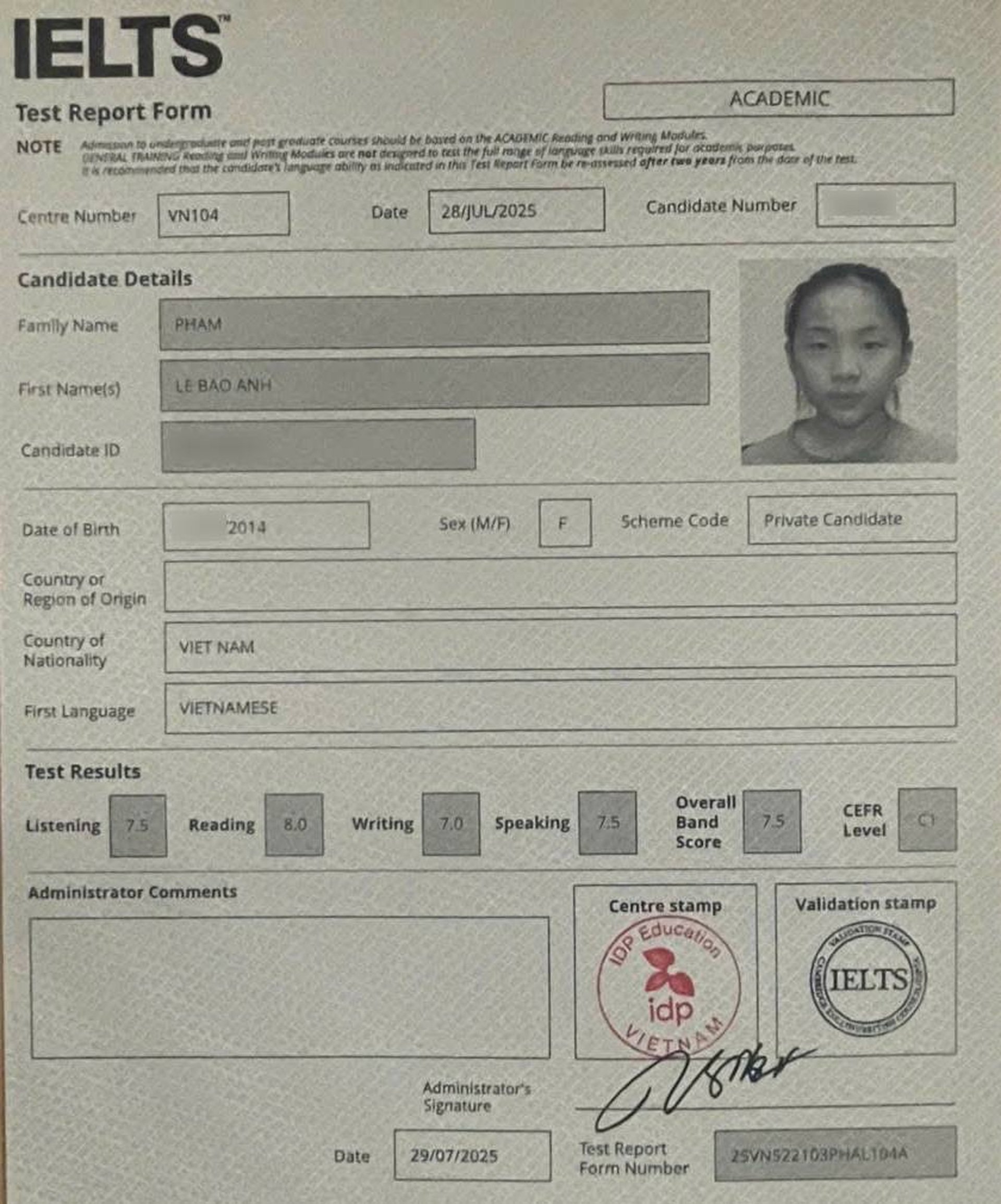 Cô bé 11 tuổi đạt IELTS 7.5 dù không đi học thêm: Bí quyết là gì? - 1