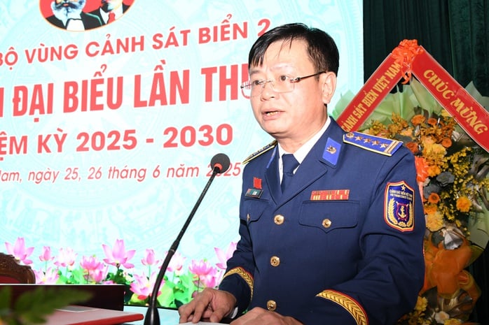 Đại tá Lê Huy tái đắc cử Bí thư Đảng ủy Vùng Cảnh sát biển 2- Ảnh 4.