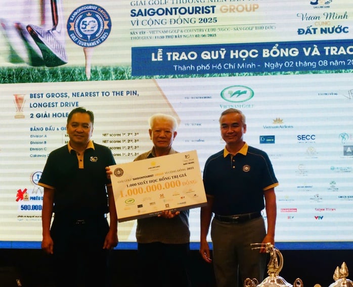 Giải golf Saigontourist Group "Vì cộng đồng" tặng 1.000 suất học bổng khuyến học- Ảnh 4.