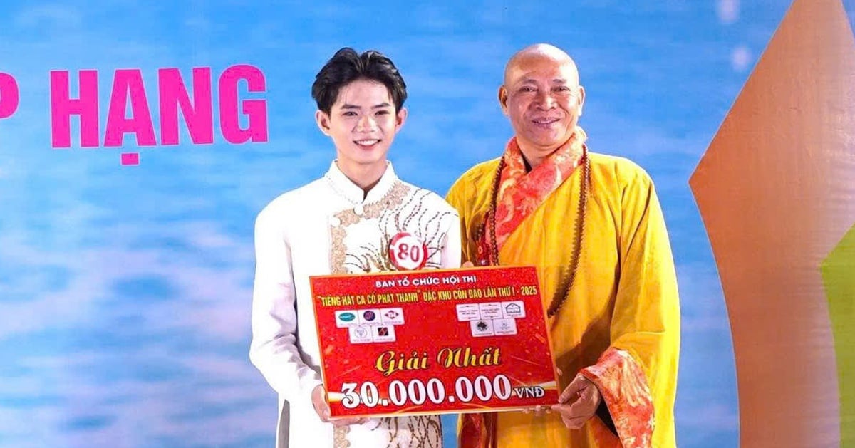 Chàng trai 16 tuổi đoạt giải nhất Tiếng hát ca cổ phát thanh đặc khu Côn Đảo 2025