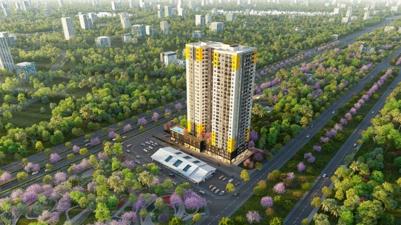 Phối cảnh dự án 490 căn hộ phong cách Nhật Bản của tập đoàn Bcons.