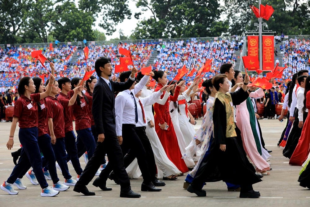 ប្លុកវប្បធម៌ និងកីឡាបានចូលរួមដោយរីករាយក្នុងការហាត់សមទូទៅ A80 - រូបថត 5