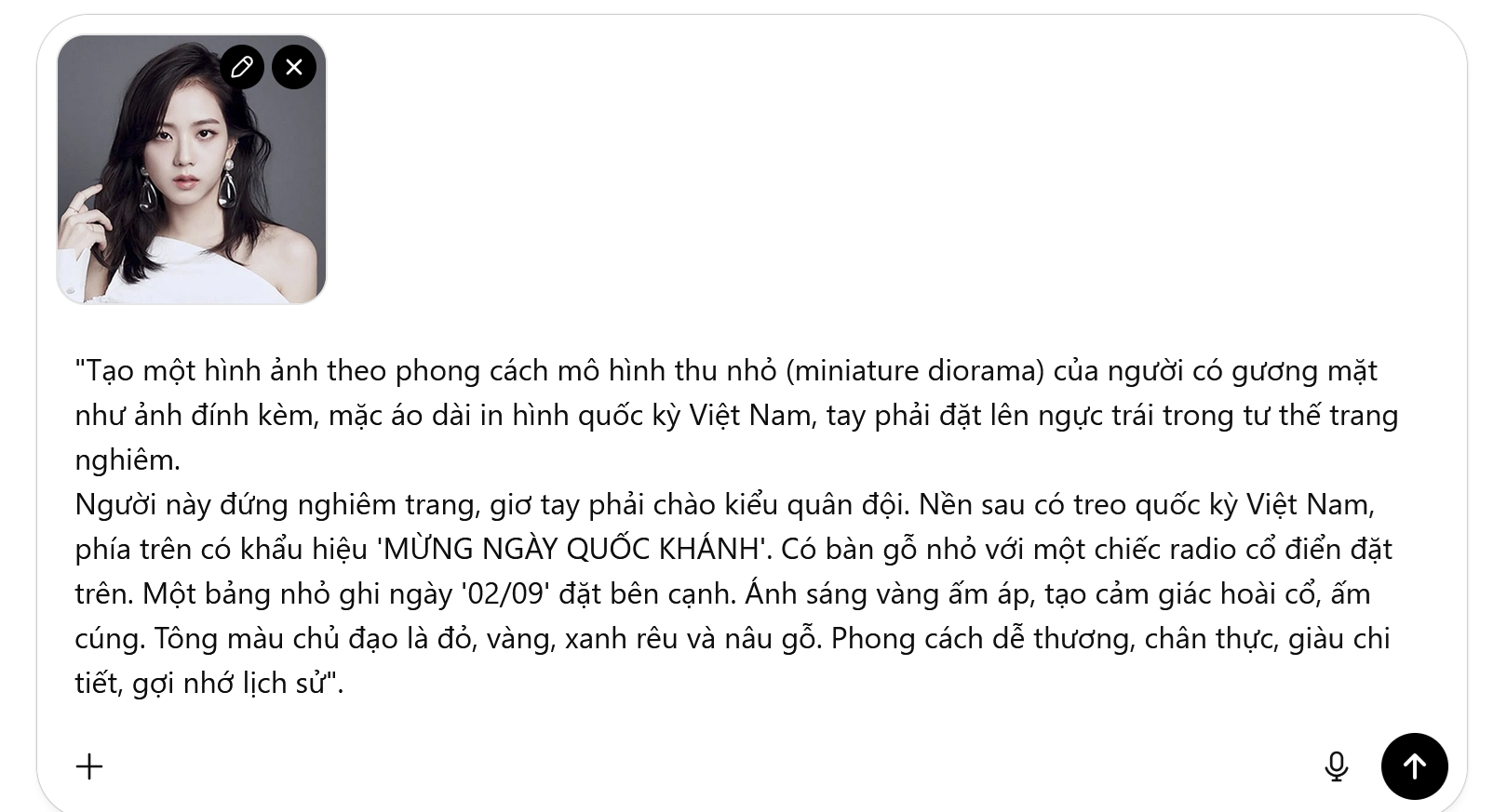 Cách dùng ChatGPT tạo ảnh búp bê từ gương mặt của bạn để chào mừng ngày 2/9 - 3