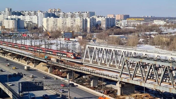 Участок строящейся высокоскоростной железной дороги Москва — Санкт-Петербург. (Источник: АГН Москва)