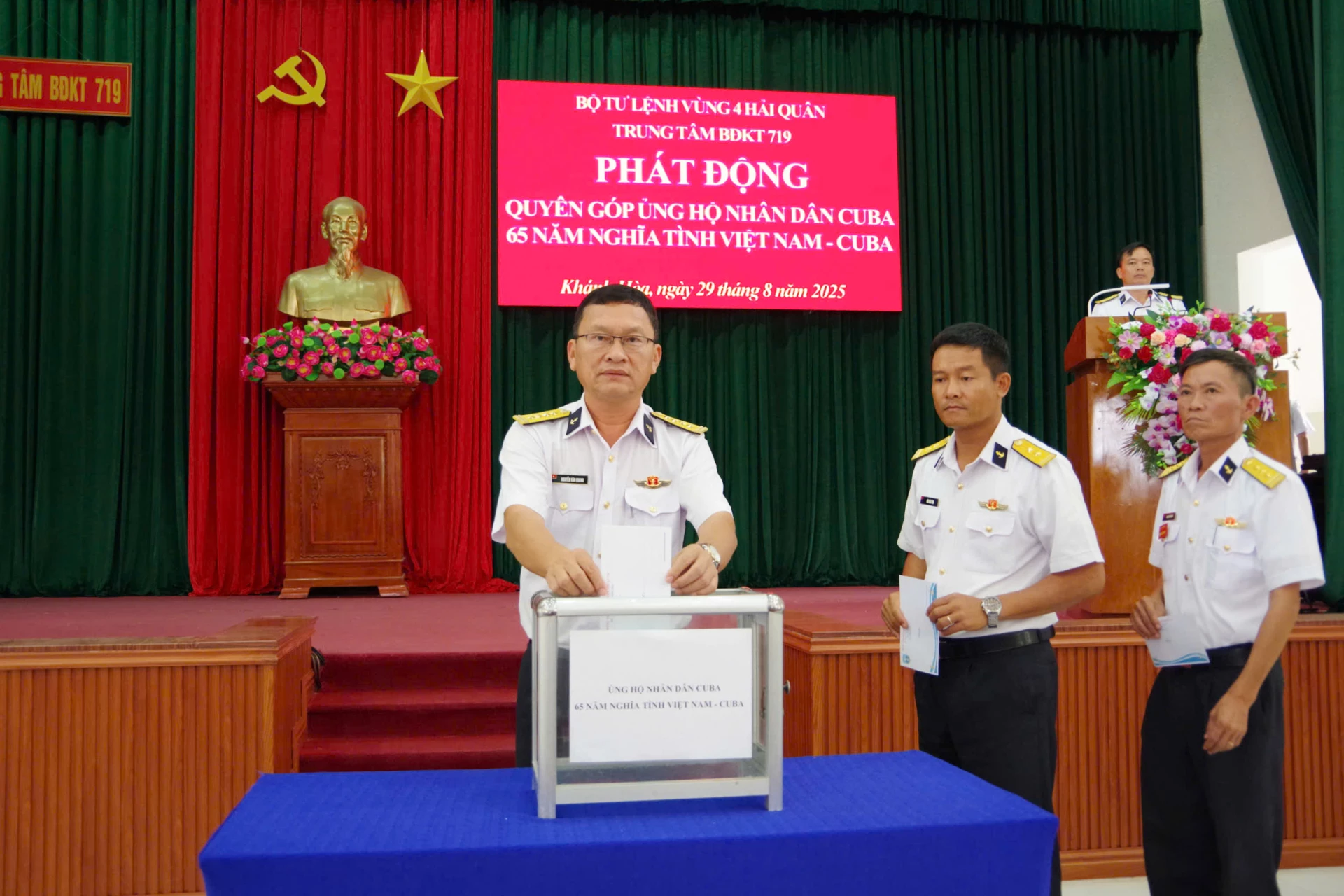 The 719th Technical Support Center Commander joined in support.