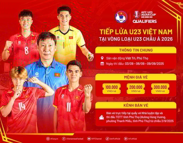 VFF có động thái đặc biệt, bán vé trực tiếp tại Phú Thọ: U.23 Việt Nam hãy chiến thắng!- Ảnh 1.