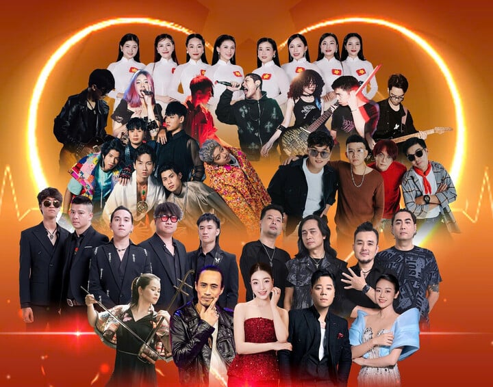Chương trình "Rock Concert – Trái tim Việt Nam" quy tụ nhiều ban nhạc, nghệ sĩ nổi tiếng.