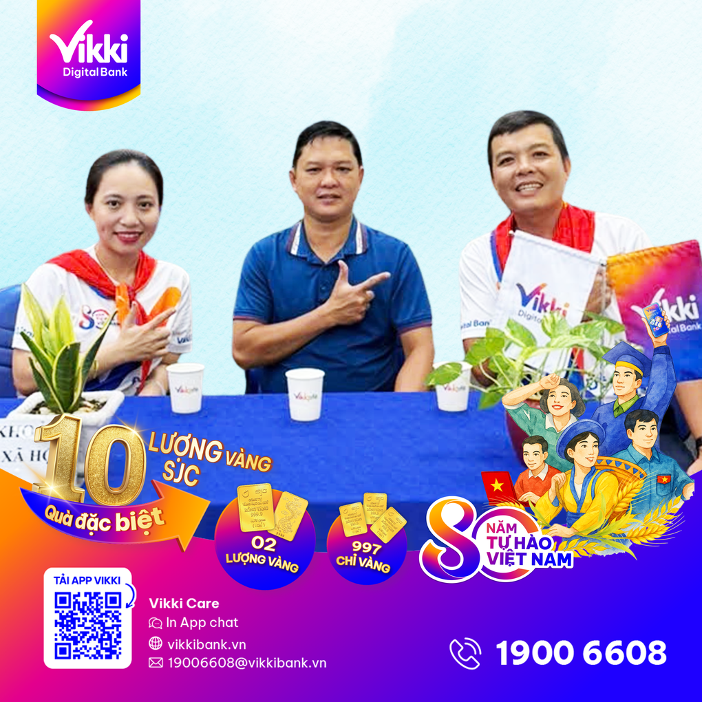 Vikki trao giải thưởng trong chương trình “Mở tài khoản Vikki An sinh – Nhận quà mừng Quốc khánh” - 1