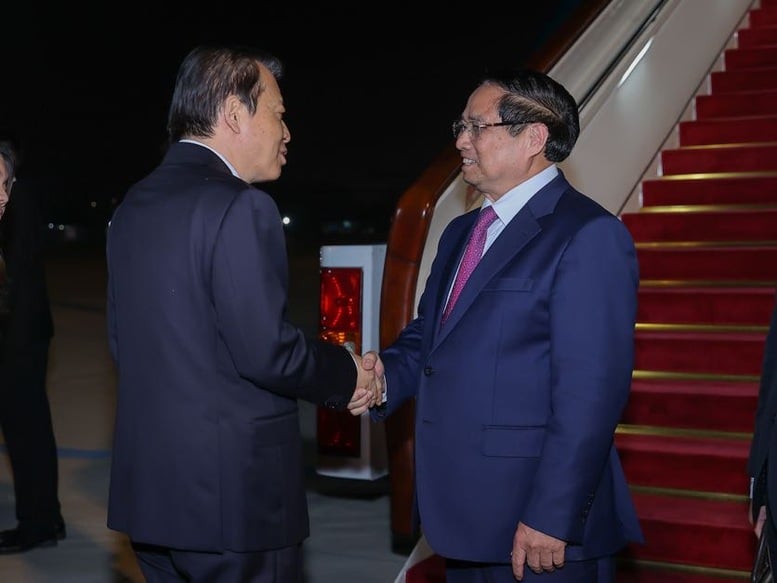 Thủ tướng Phạm Minh Chính tới Thiên Tân, bắt đầu chuyến công tác tại Trung Quốc- Ảnh 2.