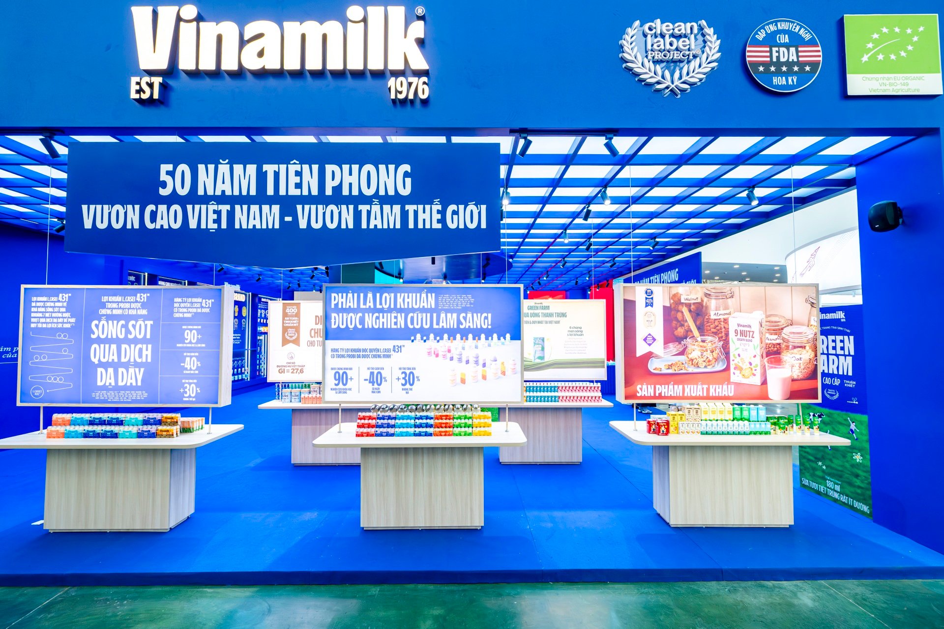 Không gian trưng bày của Vinamilk tạo điểm nhấn tại Triển lãm Thành tựu đất nước - 1