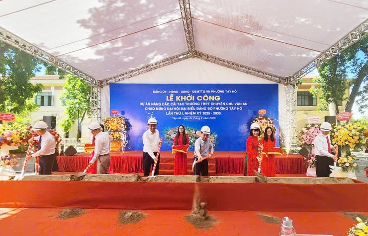 Khởi công dự án cải tạo, nâng cấp Trường THPT chuyên Chu Văn An- Ảnh 2.