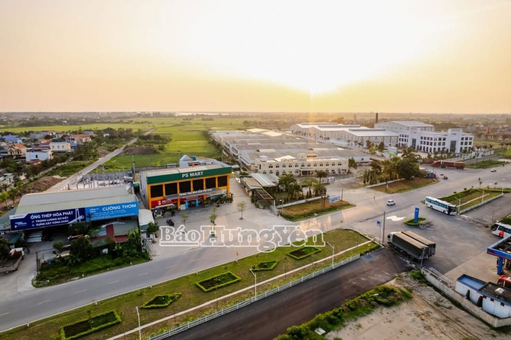 Cụm công nghiệp Hưng Nhân thu hút nhiều doanh nghiệp đến đầu tư.