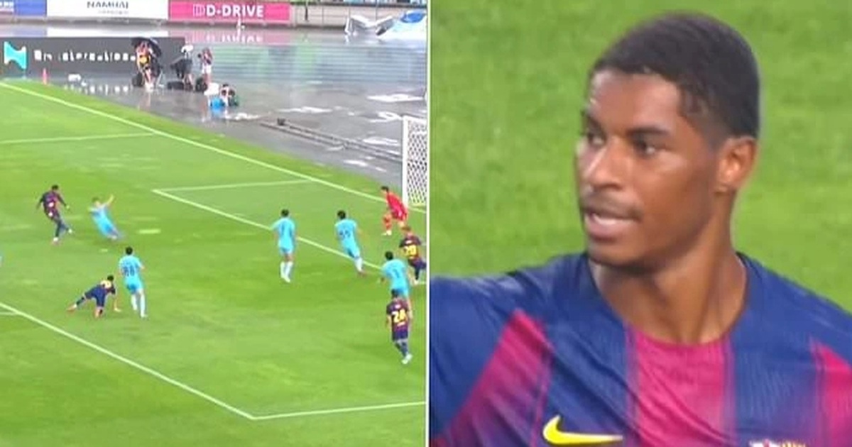 Rashford ghi bàn đầu tiên, Barcelona đại thắng 5 bàn