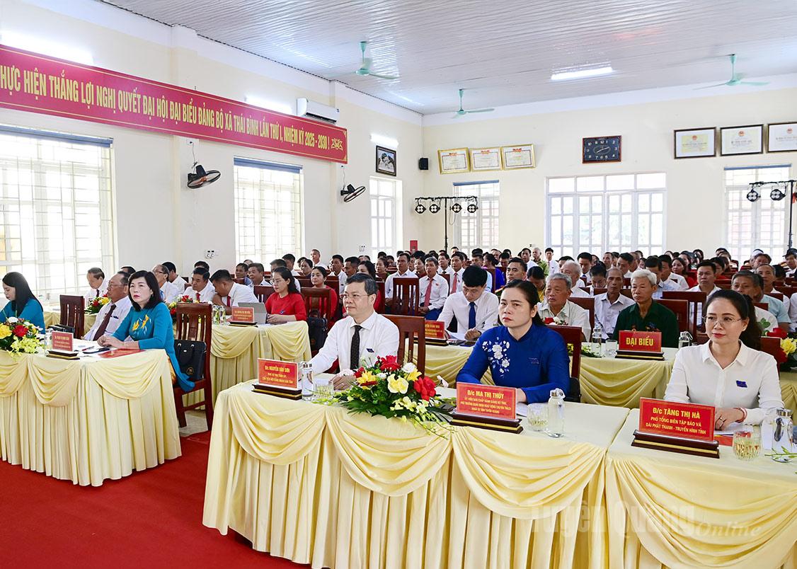 Chủ tịch HĐND tỉnh Nguyễn Văn Sơn: Đảng bộ xã Thái Bình cần tập trung lãnh đạo phát triển toàn diện kinh tế, nâng cao đời sống Nhân dân