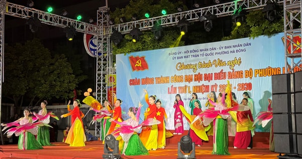 Phường Hà Đông tổ chức văn nghệ chào mừng thành công Đại hội Đảng bộ phường