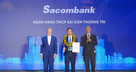 Sacombank vào top 10 ngân hàng thương mại Việt Nam uy tín năm 2025