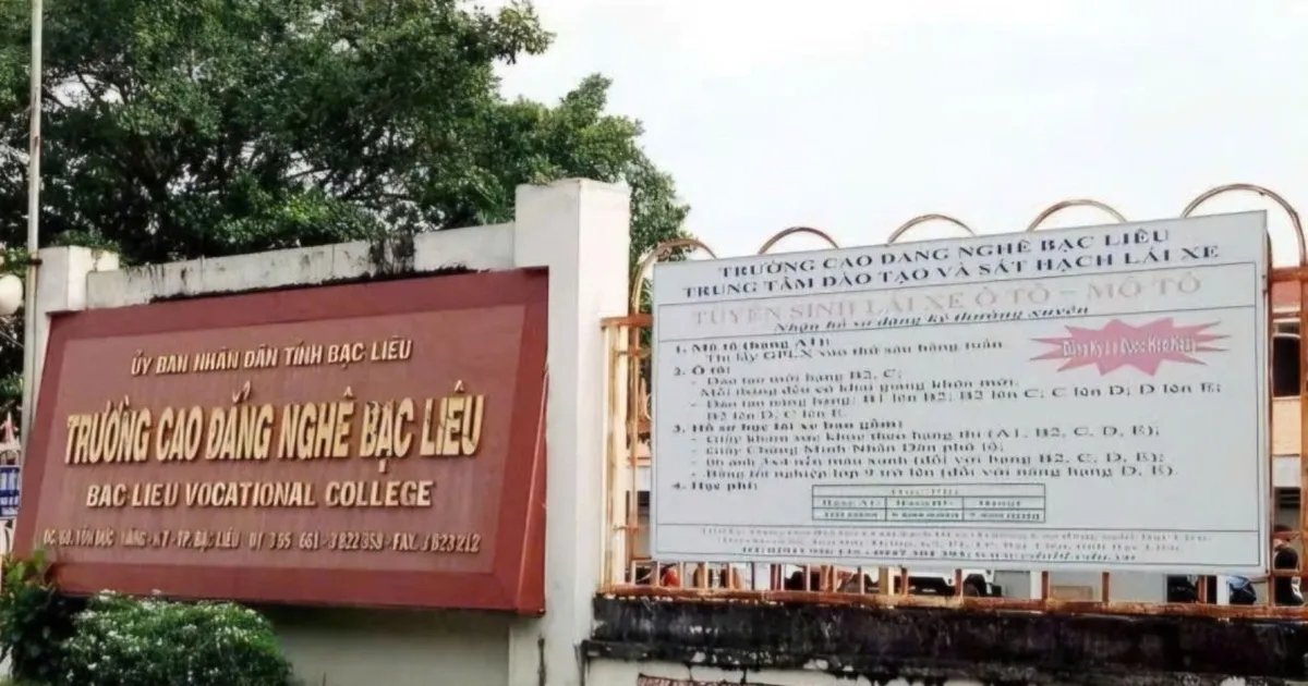 Phát hiện hàng loạt sai phạm tại Trường Cao đẳng nghề Bạc Liêu