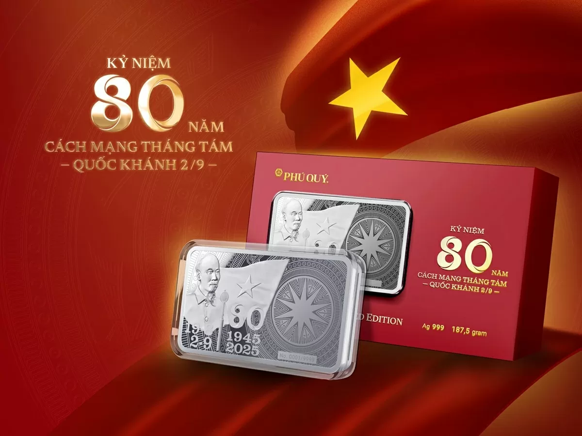 Chỉ trong 8 giờ, Phú Quý bán hết 9.999 thỏi bạc kỷ niệm 80 năm Quốc khánh 2/9