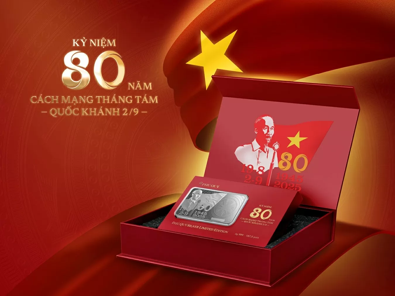 Chỉ trong 8 giờ, Phú Quý bán hết 9.999 thỏi bạc kỷ niệm 80 năm Quốc khánh 2/9