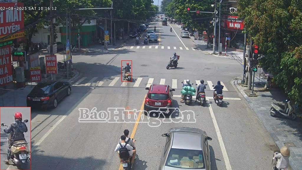 Phương tiện vi phạm không chấp hành hiệu lệnh của đèn tín hiệu giao thông.