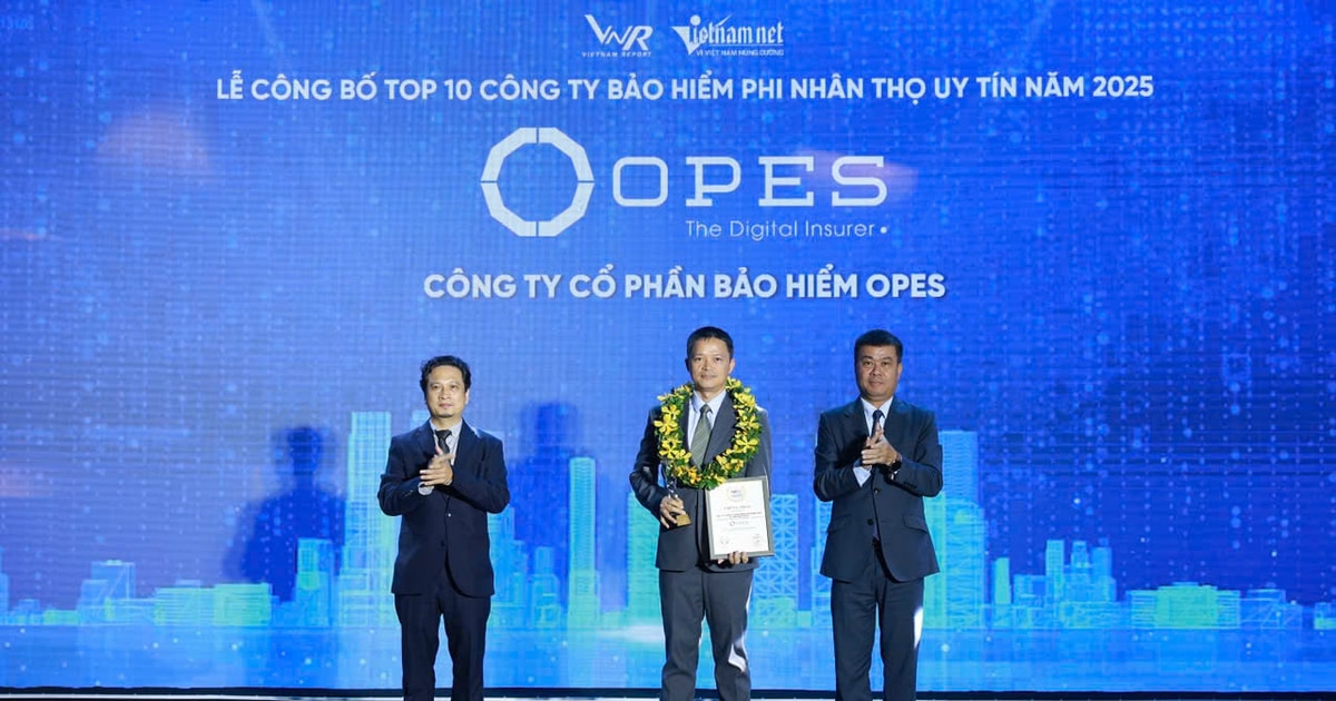 OPES lọt Top 10 công ty bảo hiểm phi nhân thọ uy tín nhất...