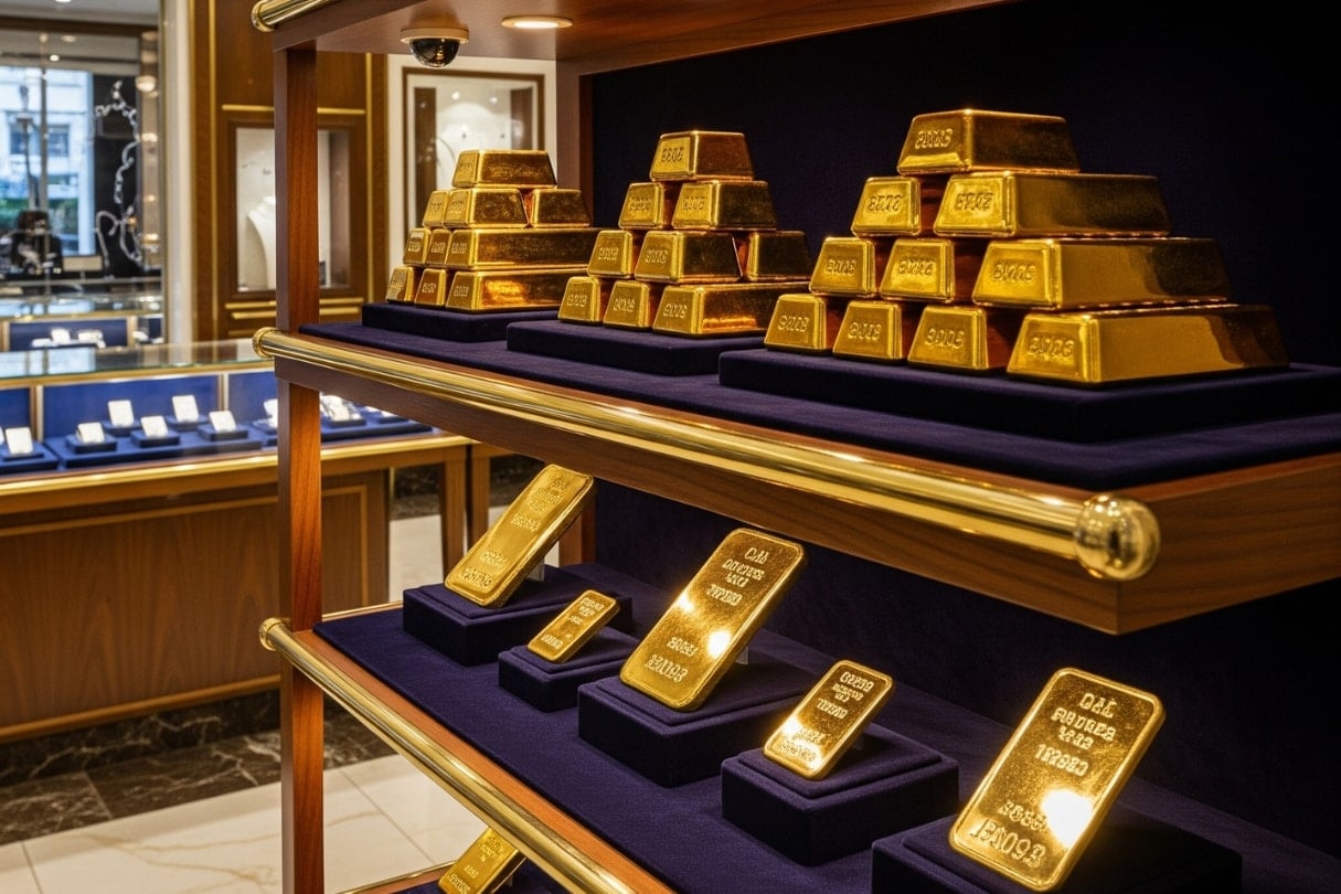 Goldpreis heute Nachmittag, 05.08.2025 SJC und DOJI erreichen direkt den Höchststand von 124 Millionen, Weltgold ist unberechenbar