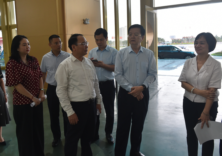 Tập trung cao độ, bảo đảm tiến độ Triển lãm kỷ niệm 80 năm Ngày Quốc khánh - Ảnh 1.
