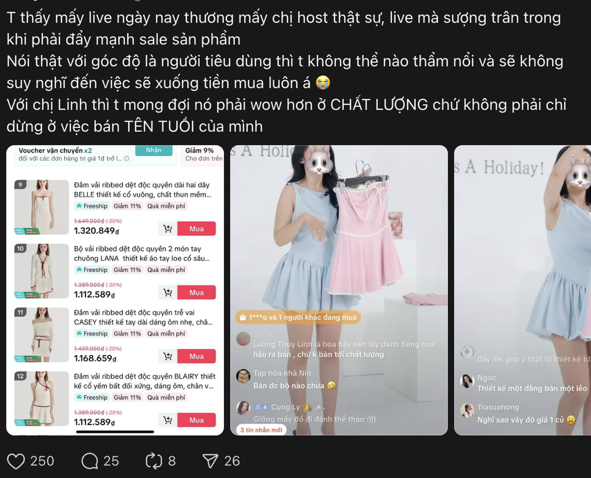 Nhãn thời trang của Hoa hậu Lương Thùy Linh bị chê giá cao, chất lượng kém - 4