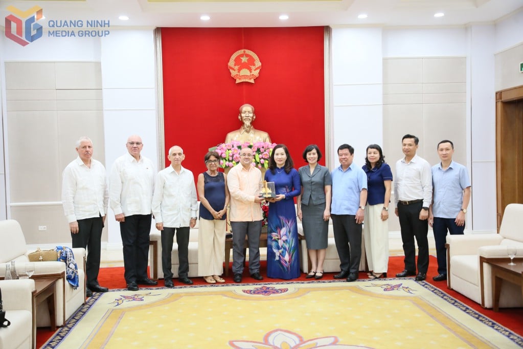 Lãnh đạo tỉnh Quảng Ninh tiếp xã giao đoàn đại biểu Cuba