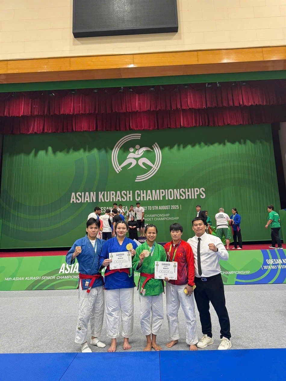 Kurash Việt Nam giành 3 HCV tại giải vô địch châu Á 2025 - Ảnh 1.