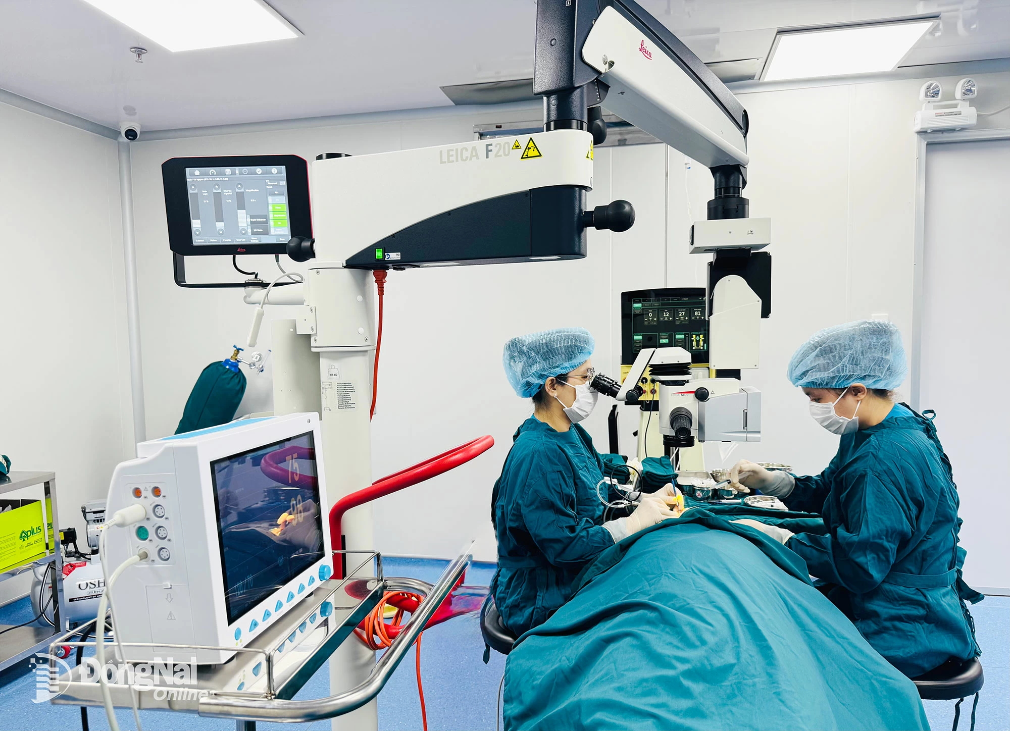 Một ca phẫu thuật Phaco tại Bệnh viện Mắt Hà Nội - Đồng Nai (phường Tam Hiệp, tỉnh Đồng Nai). Ảnh: An Yên
