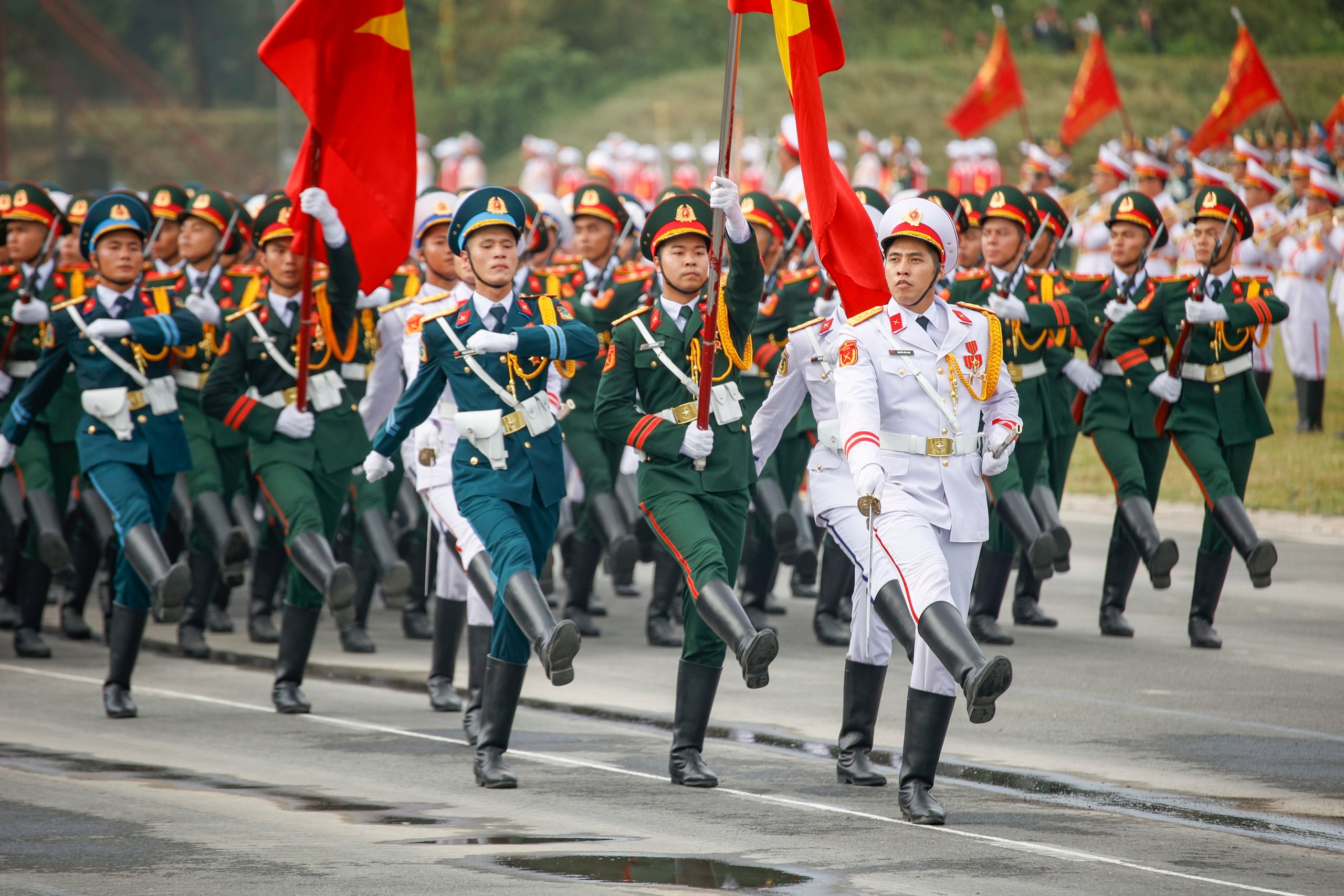 Kỵ binh xuất hiện tại buổi hợp luyện nhiệm vụ diễu binh A80- Ảnh 2.